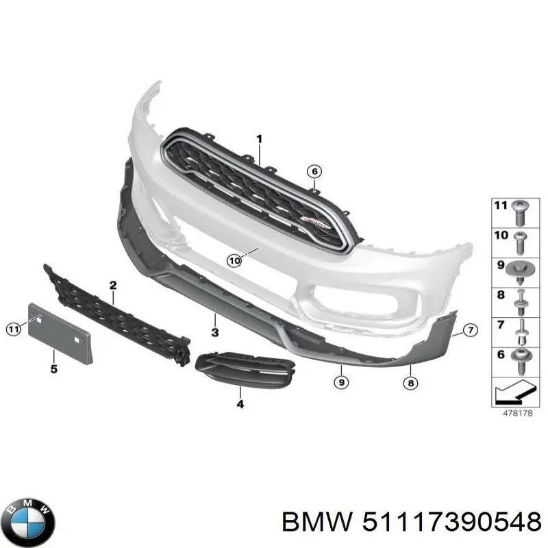  BMW 51117390548 ціна, від 83.94 USD