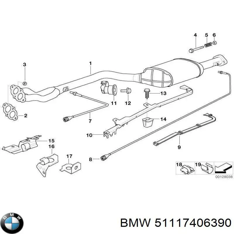 Кронштейн підсилювача переднього бампера BMW 51117406390 ціна, від 72.68 USD