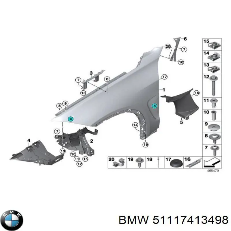 BMW 51117413498 ціна, від 53.95 USD