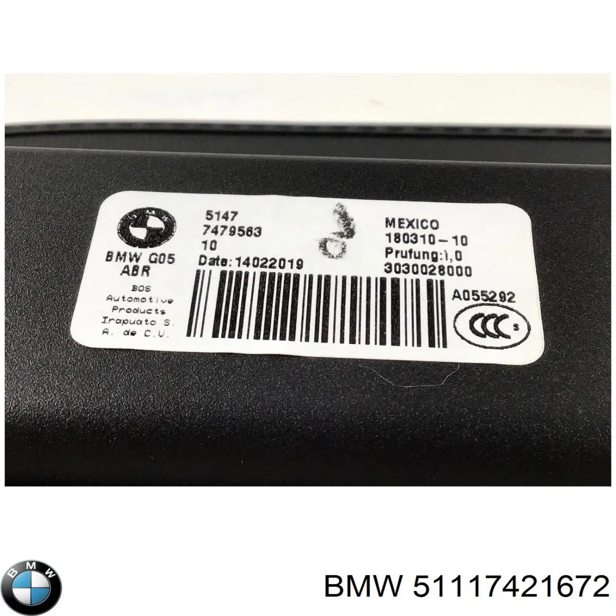 7421672 BMW Кронштейн підсилювача переднього бампера