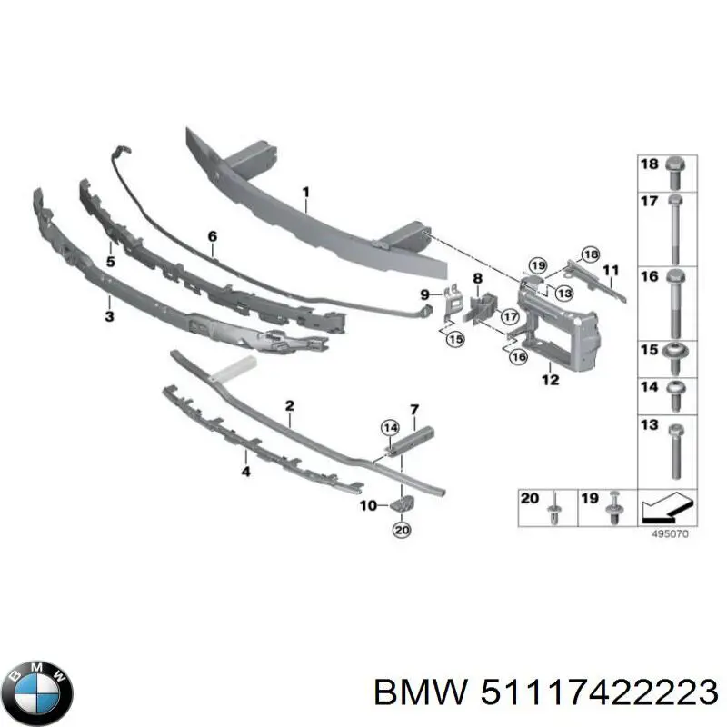  51117422223 BMW