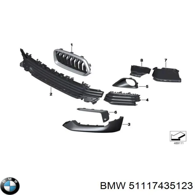  BMW 51117435123 ціна, від 38.86 USD