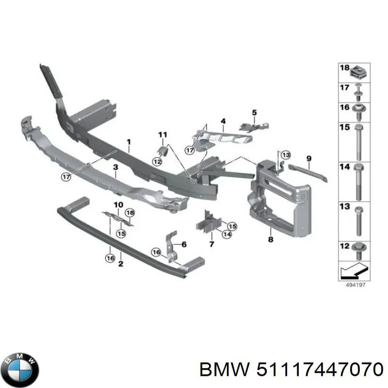  51117447070 BMW