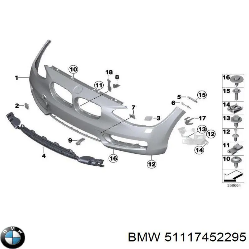  BMW 51117452295 ціна, від 151.39 USD
