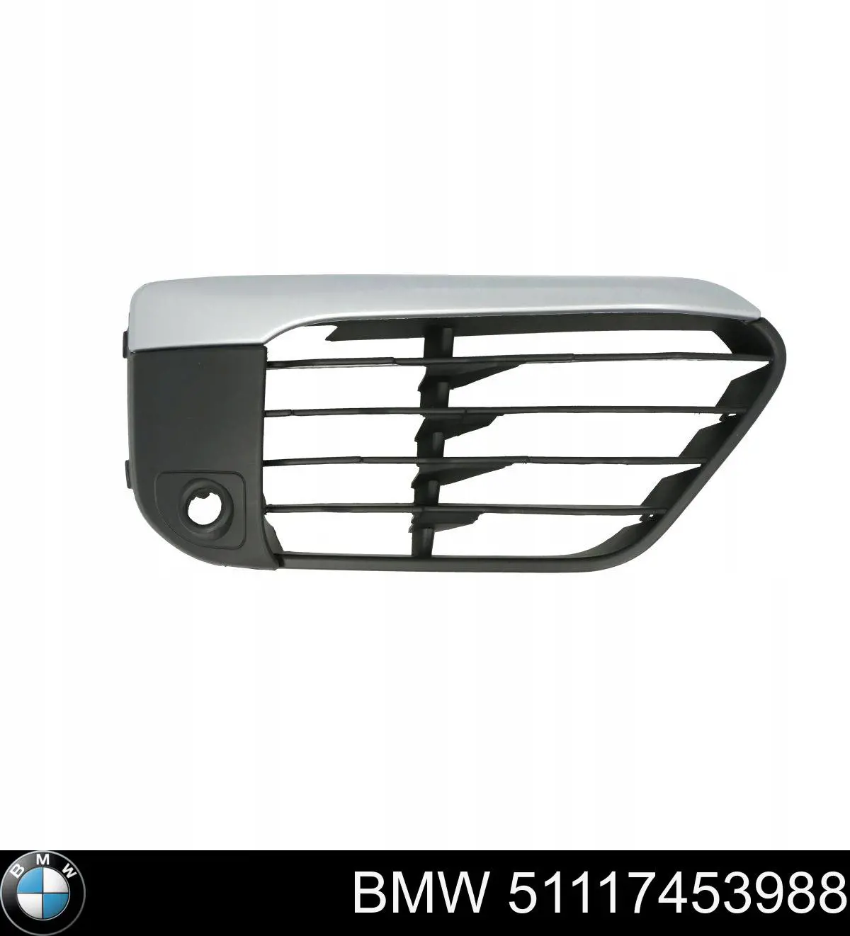 Решітка переднього бампера, права BMW 51117453988 ціна, від 34.36 USD