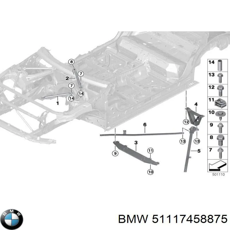  BMW 51117458875 ціна, від 131.73 USD