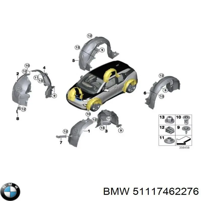 51117462276 BMW Бампер передній в зборі