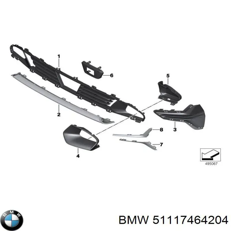  BMW 51117464204 ціна, від 36.85 USD