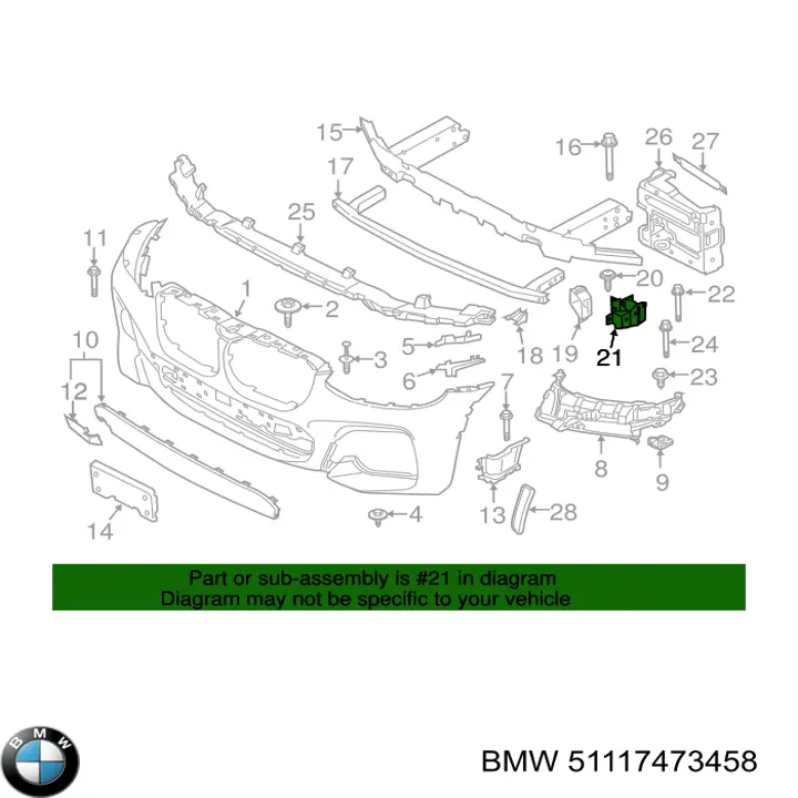  51117473458 BMW