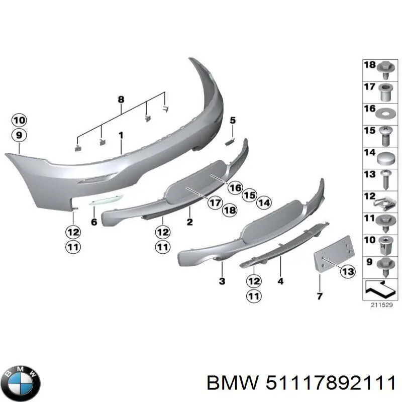  BMW 51117892111 ціна, від 25.40 USD