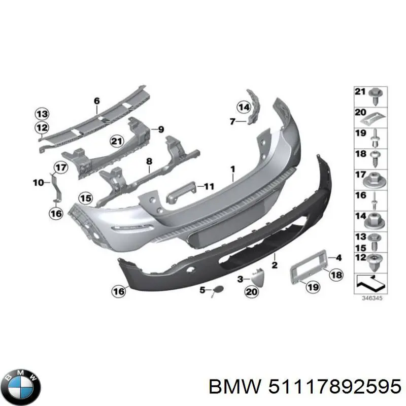 Купити 51117892595 BMW 