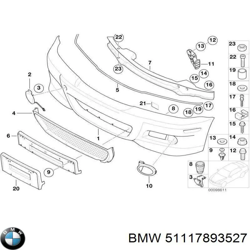  BMW 51117893527 ціна, від 815.40 USD