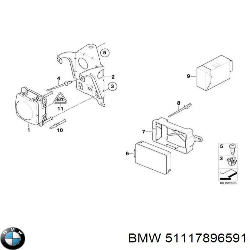 Абсорбер бампера переднього BMW 51117896591 ціна, від 51.63 USD