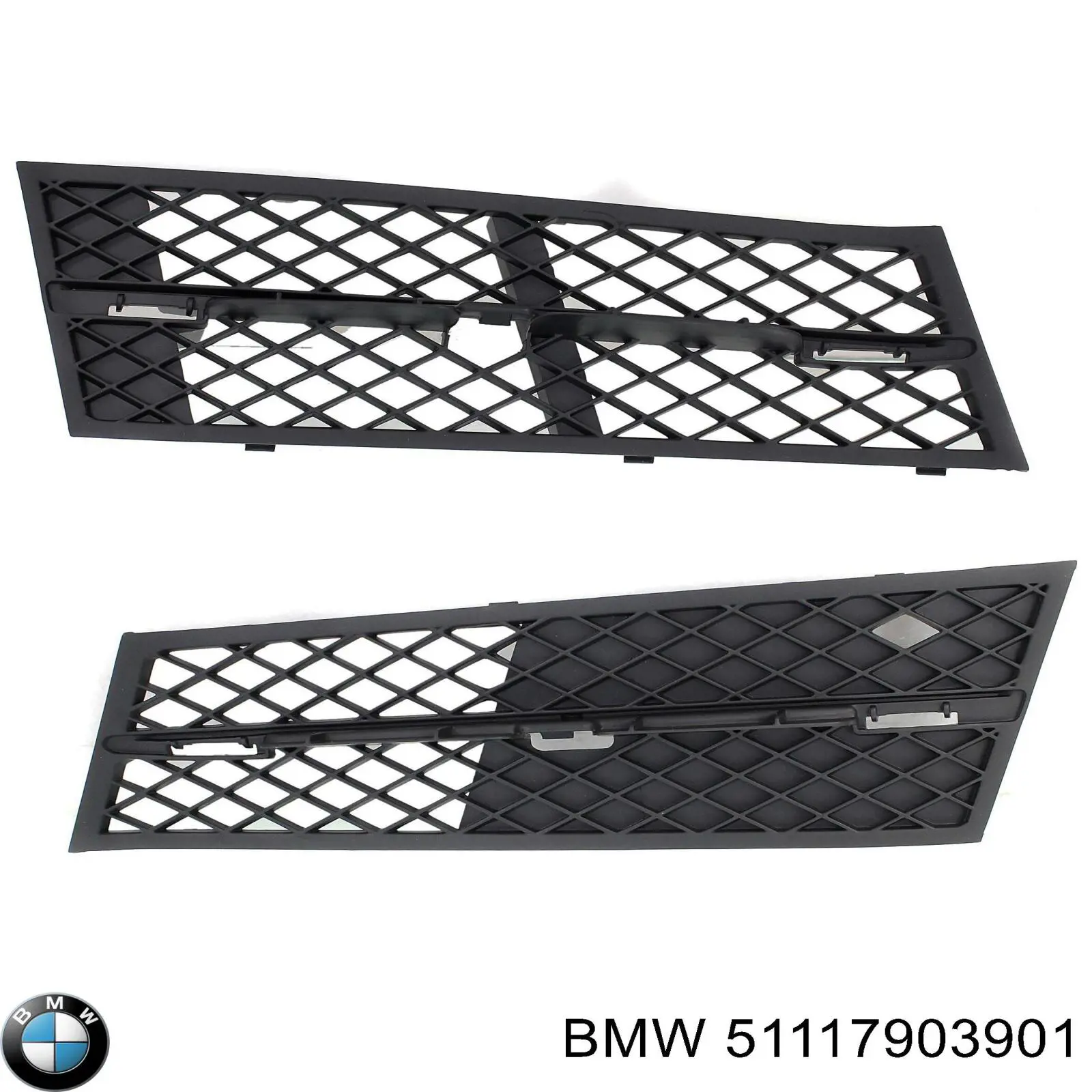 Решітка переднього бампера, центральна 51117903901 BMW