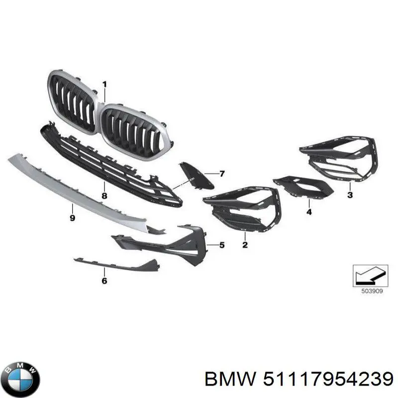  BMW 51117954239 ціна, від 60.77 USD