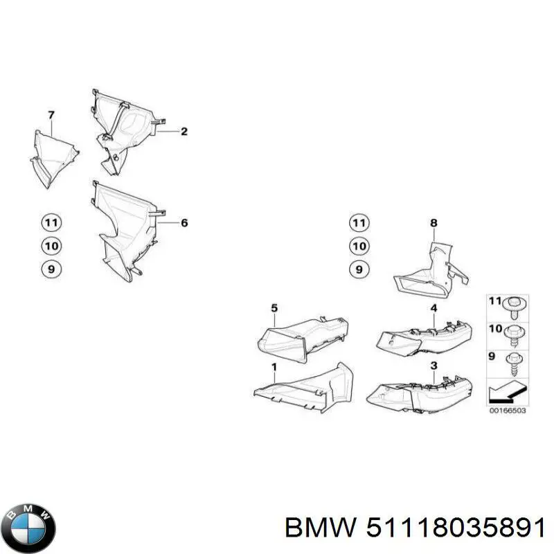  BMW 51118035891 ціна, від 54.08 USD