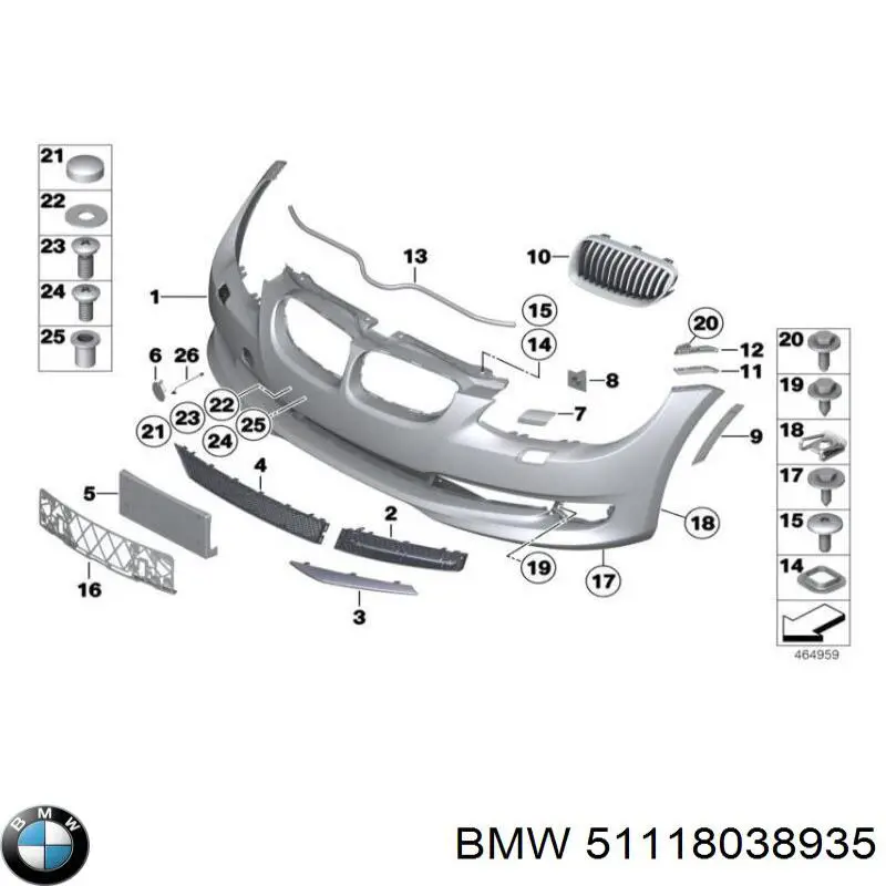 Купити 51118038935 BMW 