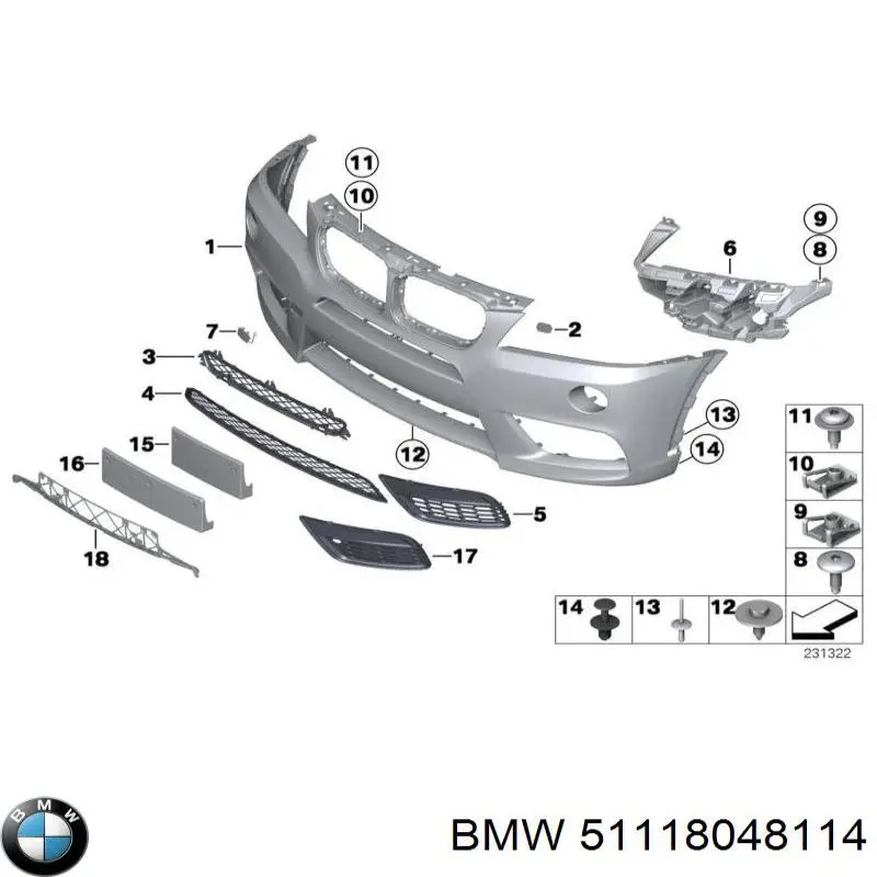  BMW 51118048114 ціна, від 112.47 USD