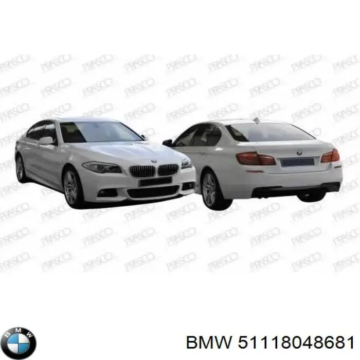 Заглушка бампера буксирувального гака, передня BMW 51118048681 ціна, від 11.23 USD