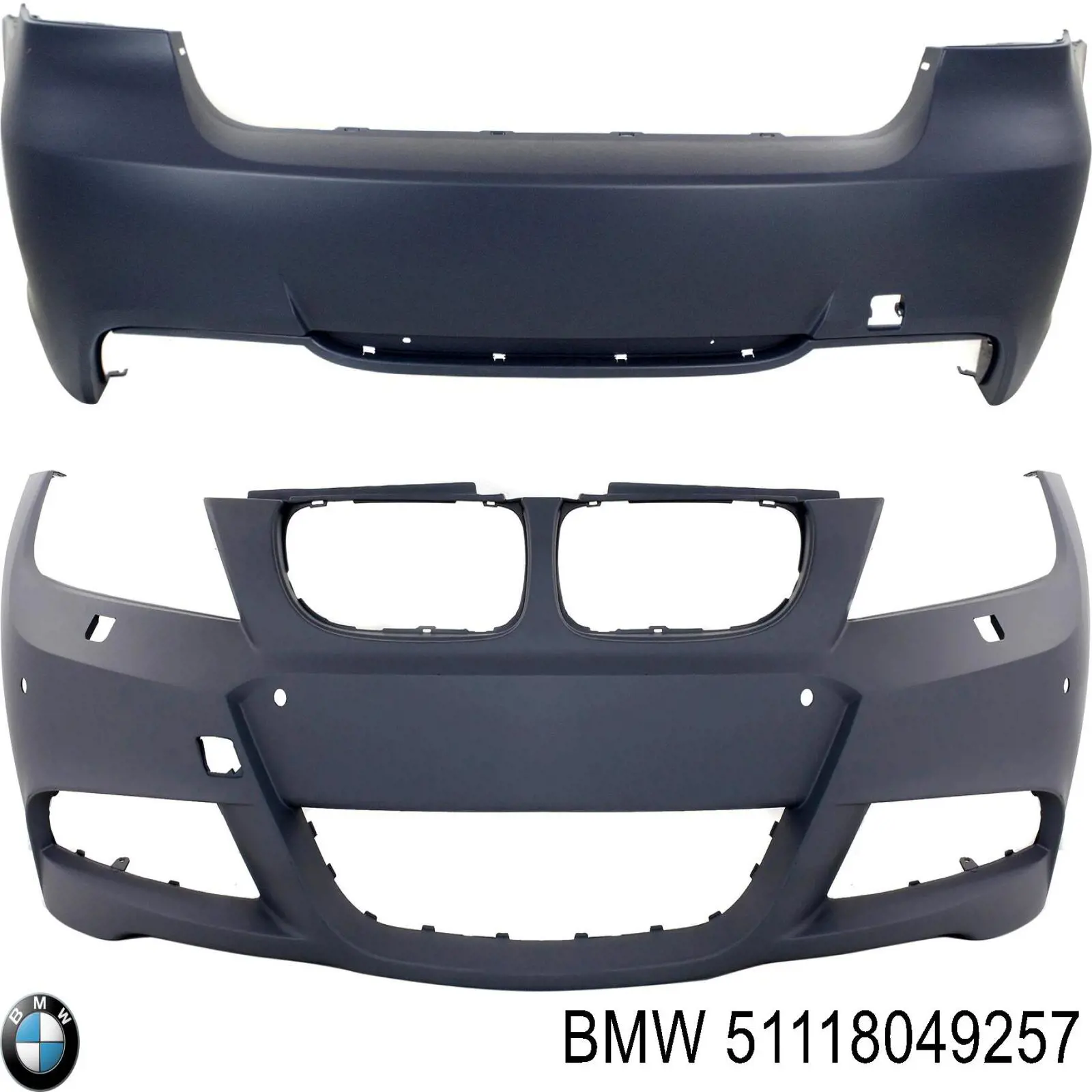51118049257 BMW Бампер передній в зборі