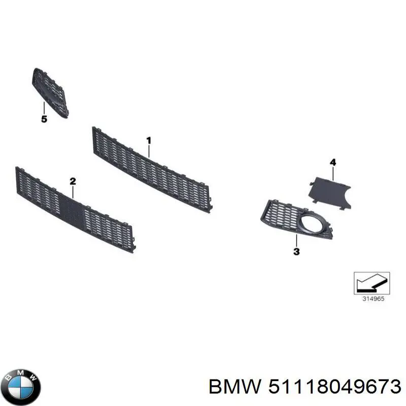 Підкрилок заднього крила, лівий BMW 51118049673 ціна, від 5.39 USD