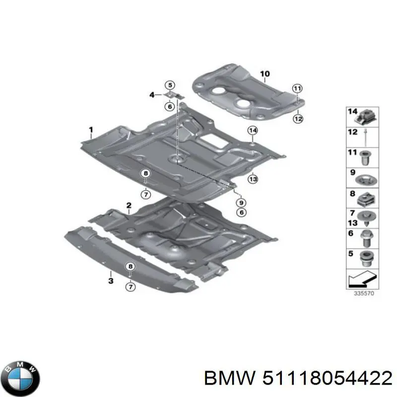 Бампер на авто BMW 51118054422 ціна, від 354.72 USD