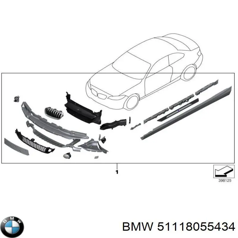  BMW 51118055434 ціна, від 31.38 USD
