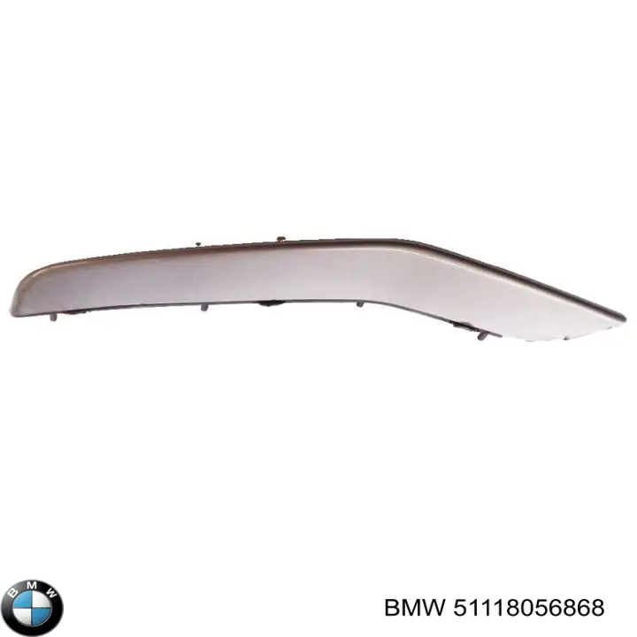 51118056868 BMW Молдинг решітки переднього бампера, правий