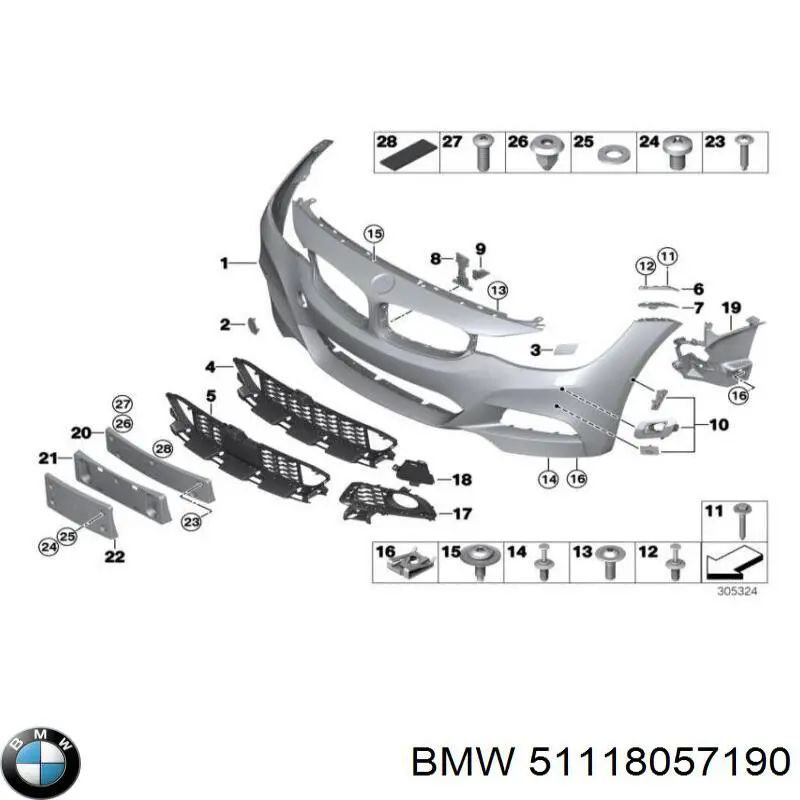  BMW 51118057190 ціна, від 47.40 USD