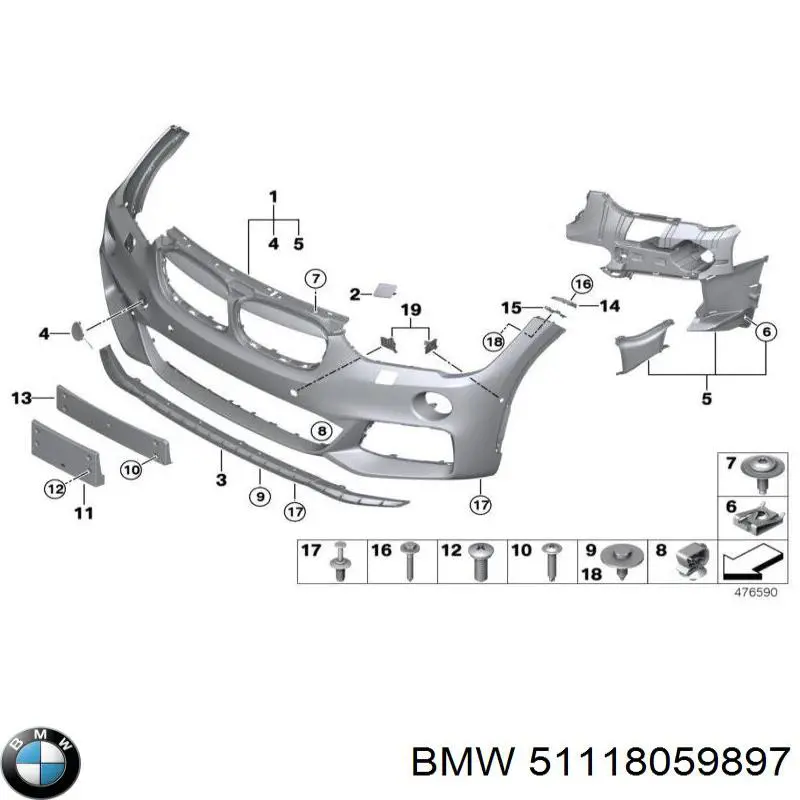  BMW 51118059897 ціна, від 25.34 USD