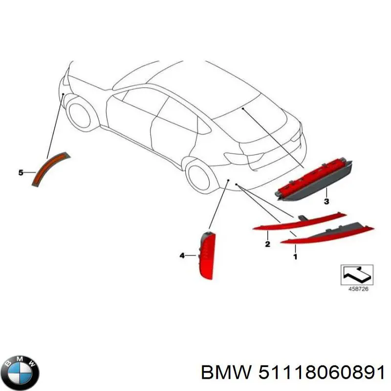  BMW 51118060891 ціна, від 106.76 USD
