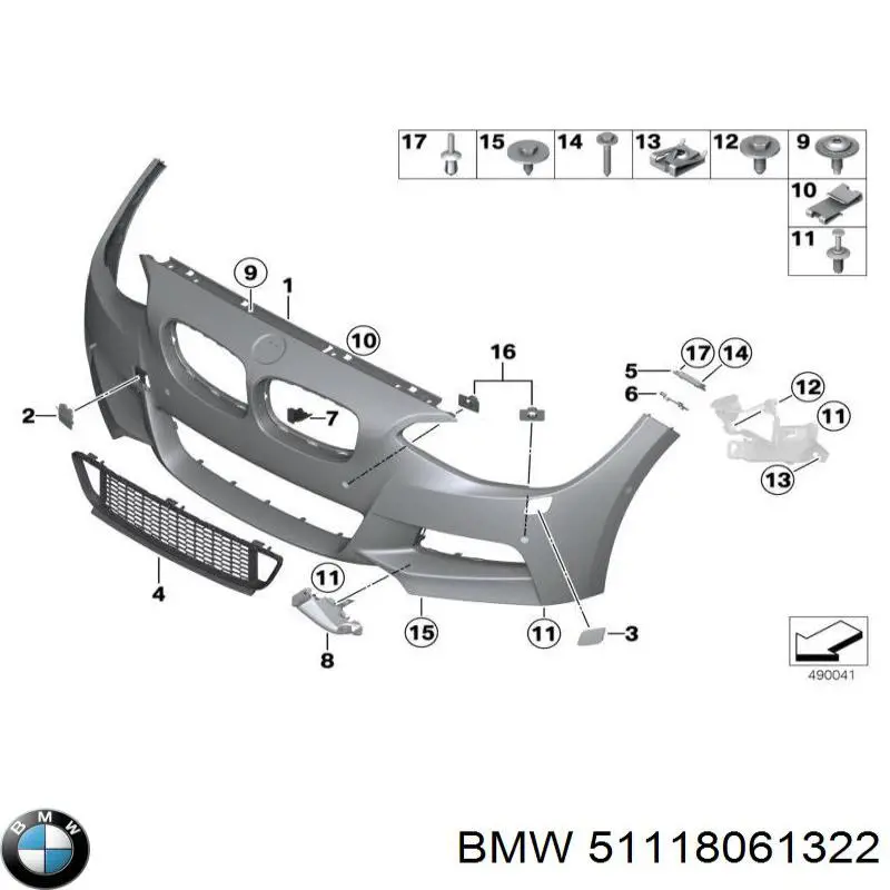  BMW 51118061322 ціна, від 53.84 USD