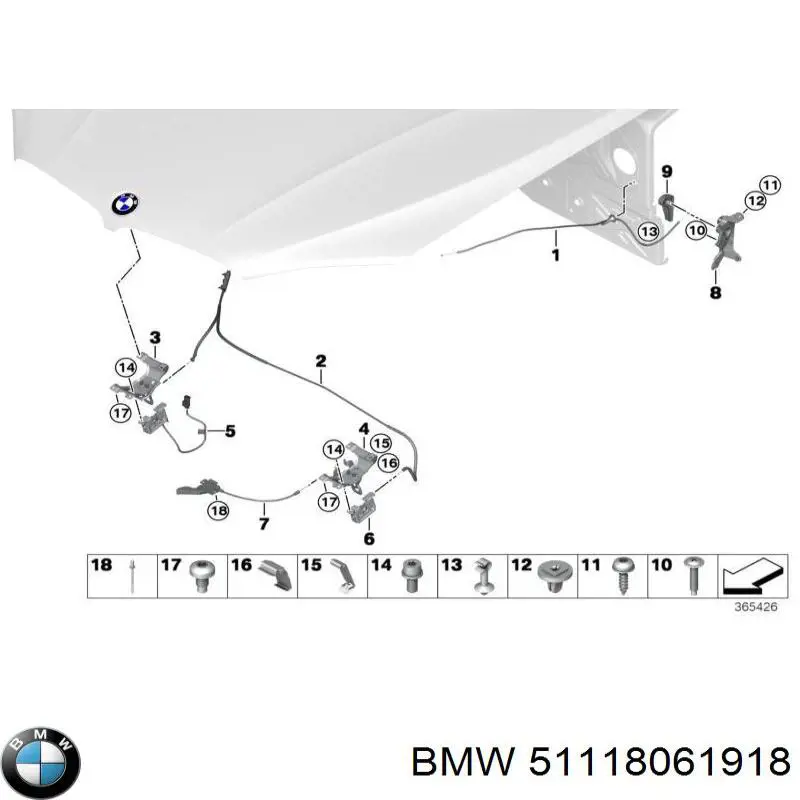 51118061918 BMW Бампер передній в зборі