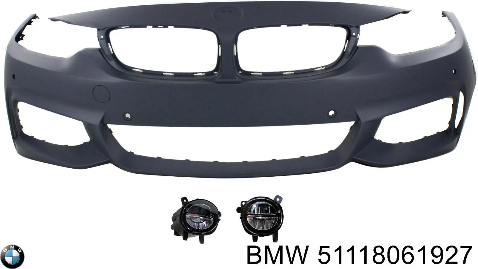 51118061927 BMW Бампер передній в зборі