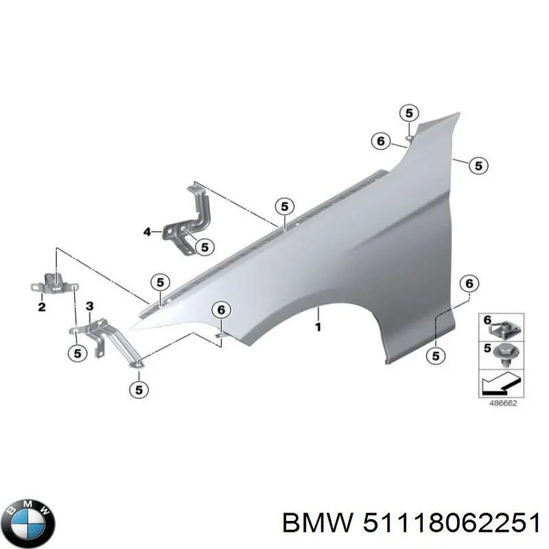 Купити 51118062251 BMW 