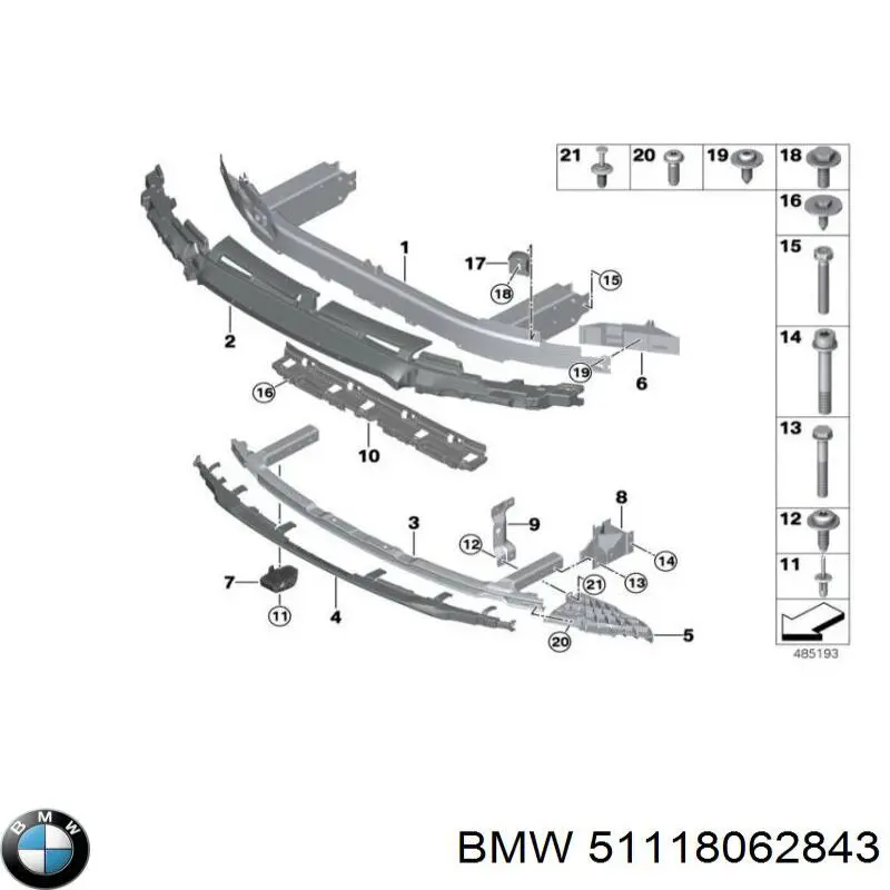 51118062843 BMW 