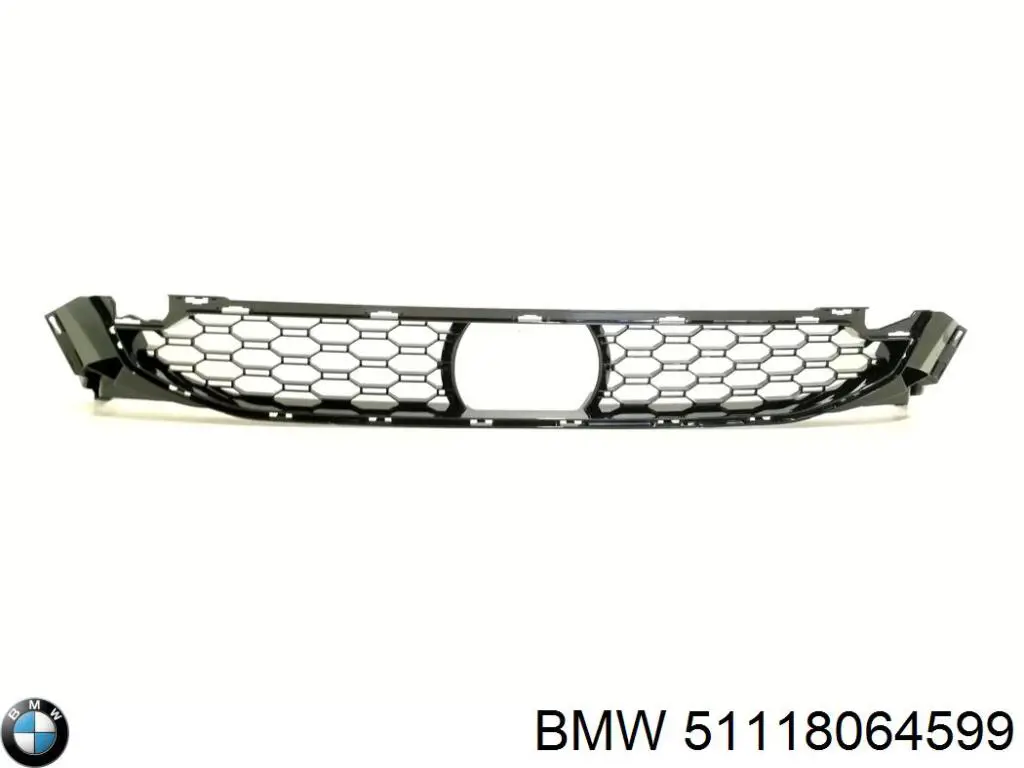 Решітка переднього бампера, центральна BMW 51118064599 ціна, від 39.37 USD