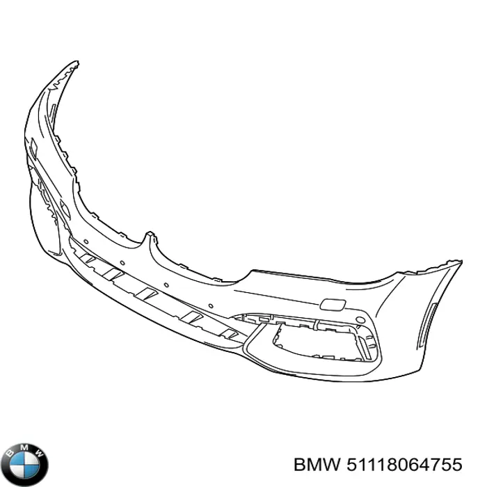 51118064755 BMW Бампер передній в зборі