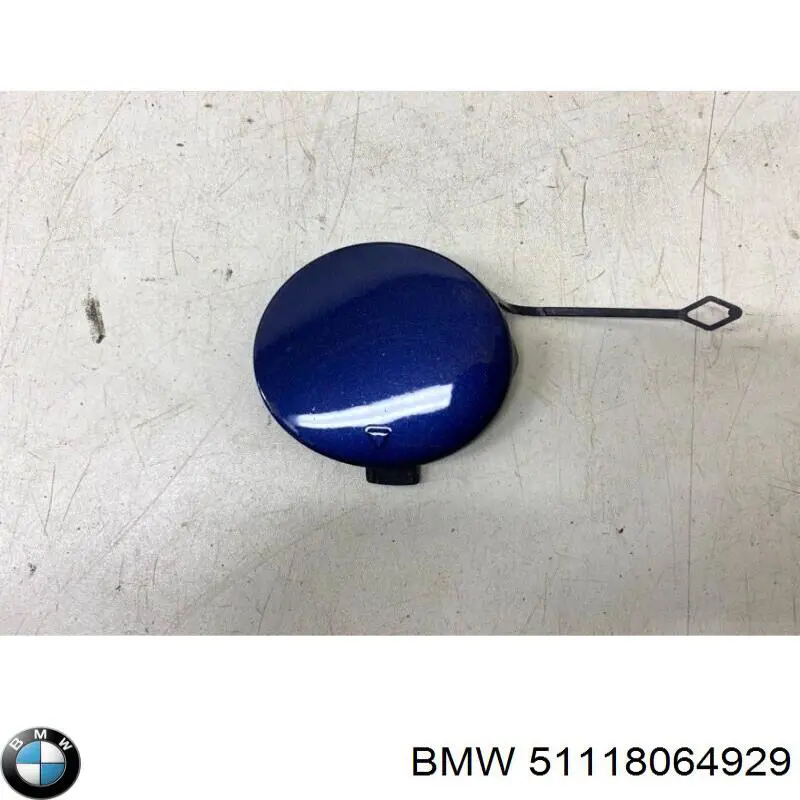51118064929 BMW Заглушка бампера буксирувального гака, передня