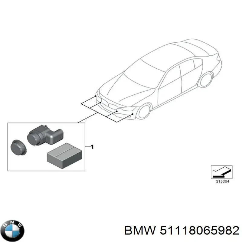  BMW 51118065982 ціна, від 90.96 USD