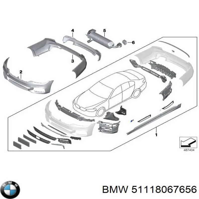 Абсорбер бампера переднього BMW 51118067656 ціна, від 50.72 USD
