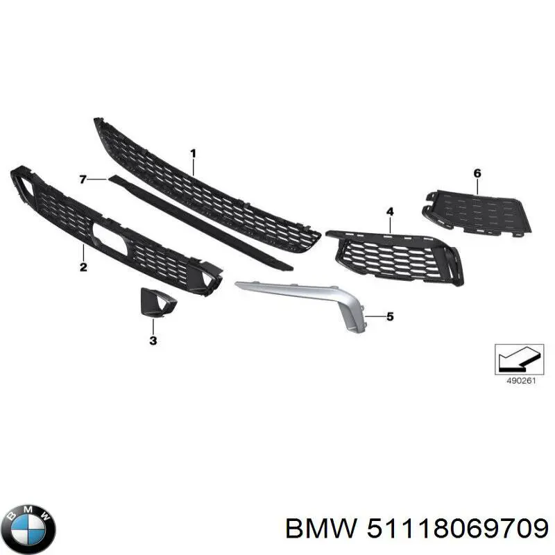  BMW 51118069709 ціна, від 85.89 USD