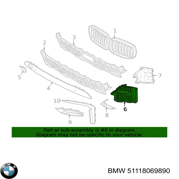  51118069890 BMW