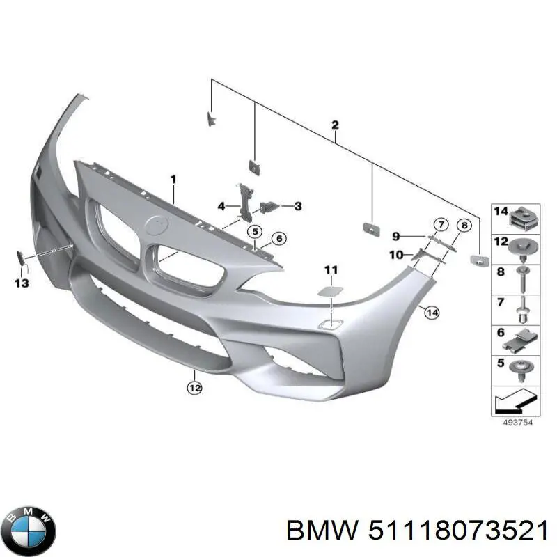  BMW 51118073521 ціна, від 102.71 USD