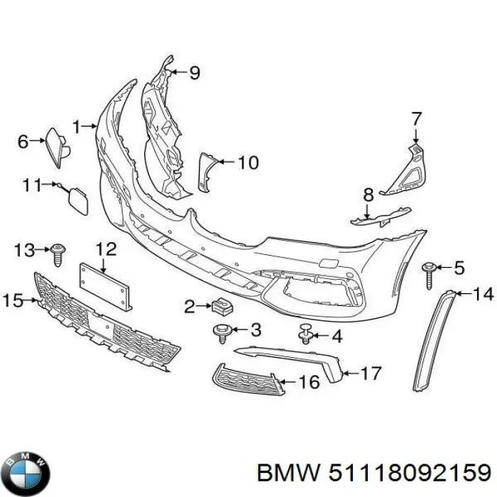 Купити 51118092159 BMW 