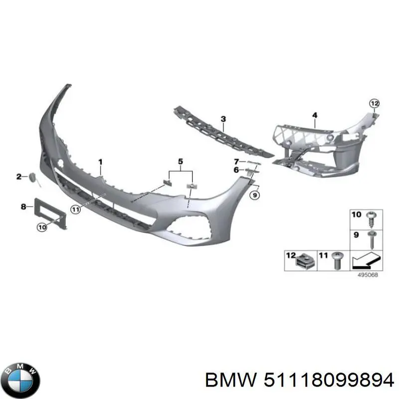  BMW 51118099894 ціна, від 176.17 USD