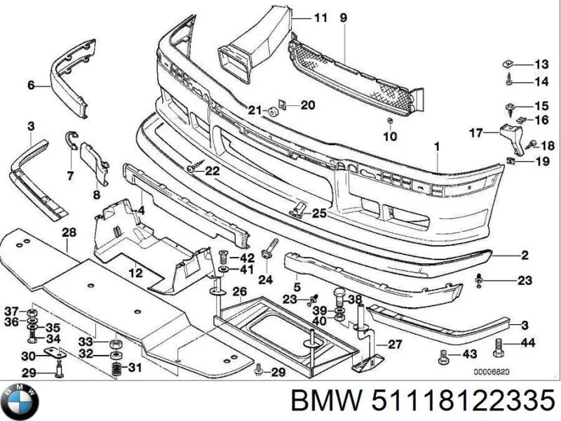  BMW 51118122335 ціна, від 3.74 USD
