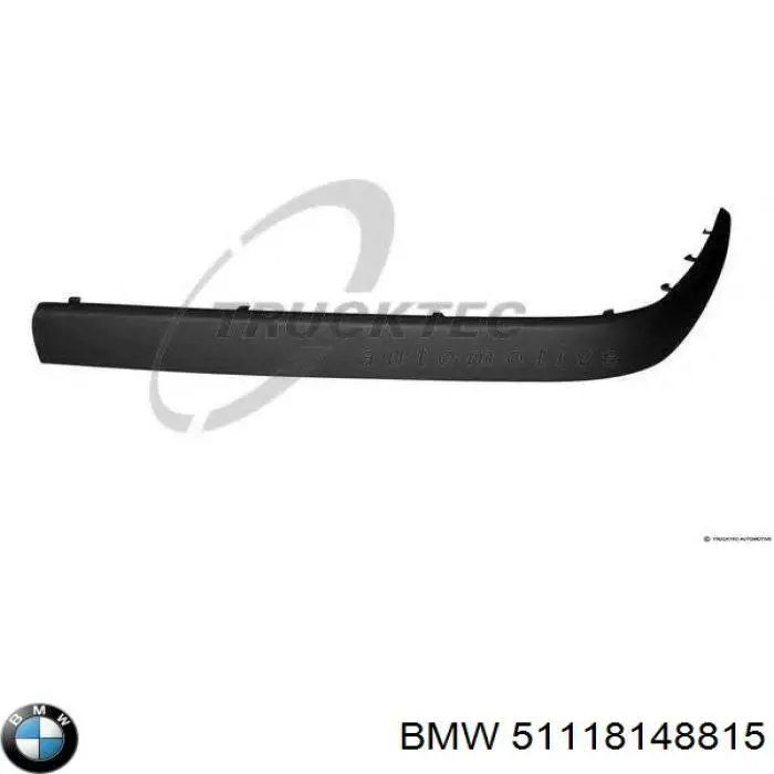 Купити 51118148815 BMW Накладка бампера переднього, ліва