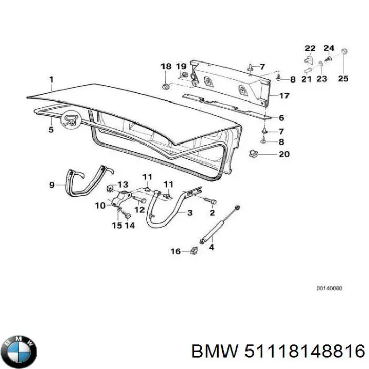 Молдинг бампера переднього, праве BMW 51118148816 ціна, від 56.02 USD