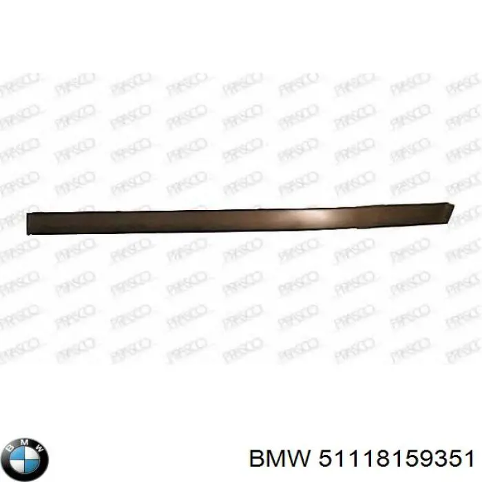 Накладка бампера переднього, ліва BMW 51118159351 ціна, від 7.26 USD